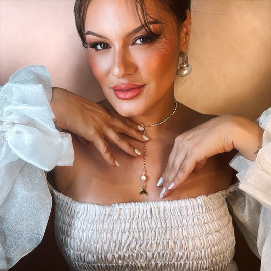 Choker perolas de sereia